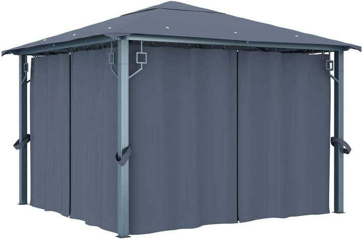 Tidyard Tidyard Gartenpavillion Pavillon Sonnenschutz Festzelt Mit Dach (Anti-UV-PA-Beschichtung),Vo