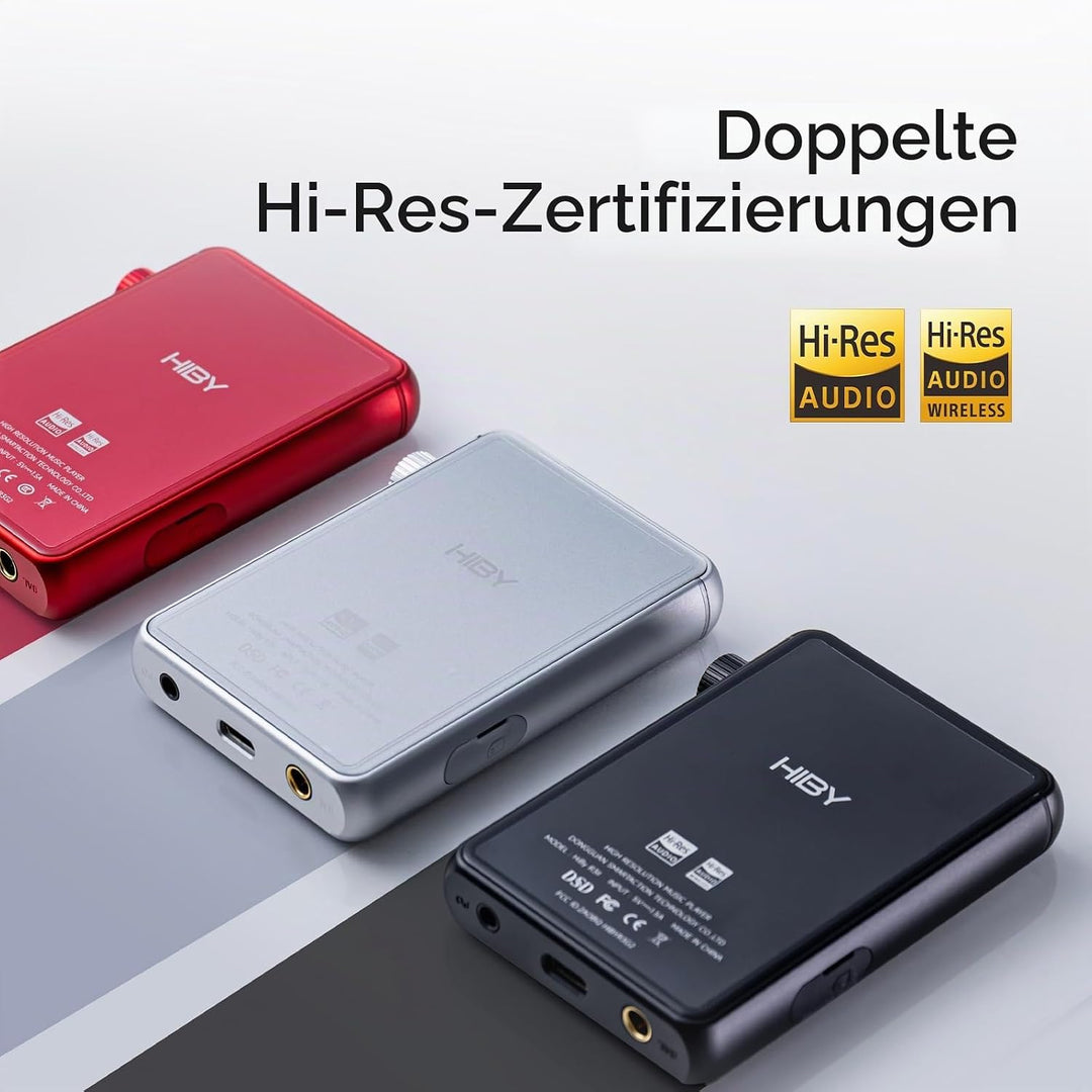 HiBy R3 II 2025 Hi-Res Audio-Player – Dual-DAC-Chips, MQA-Dekodierung, Qobuz/Tidal-Player mit Blueto