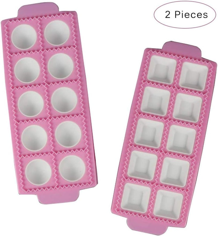 Knödelform Teigpresse, 2 Stück Form für Runde Ravioli, Italienische Ravioli Form, Raviolischneider G