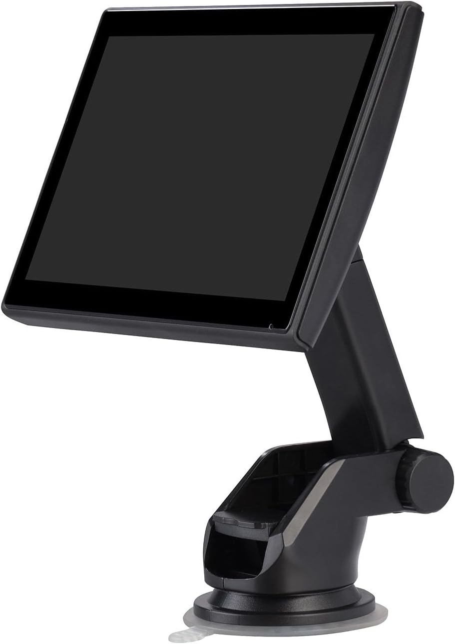 Lescars Navigation: IPS-HD-Touchscreen, 7"/17,8 cm, für Apple CarPlay &amp; Android Auto, 360° (Apple Ca