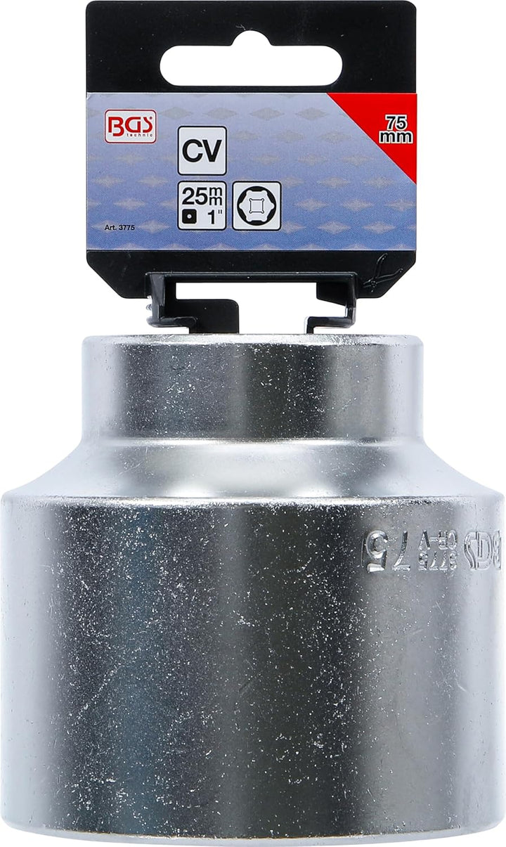 BGS 3775 | Steckschlüssel-Einsatz Sechskant | 25 mm (1") | SW 75 mm Schlüsselweite: 75 mm, Schlüssel