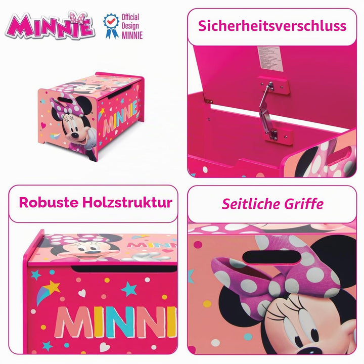 Disney Nixy Kids Minnie Mouse Deluxe Holzspielzeug Box &amp; Bank