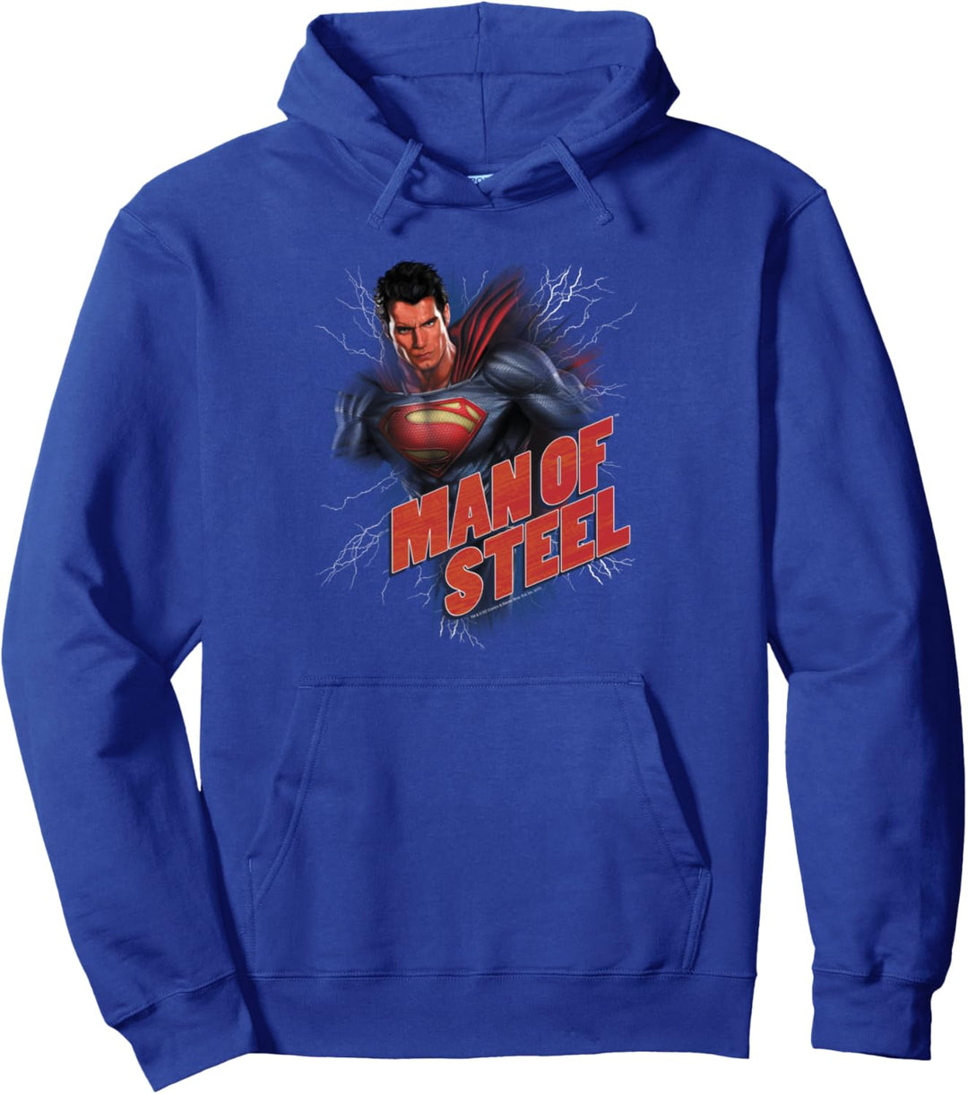 Superman Man of Steel Lightning Power Pullover Hoodie