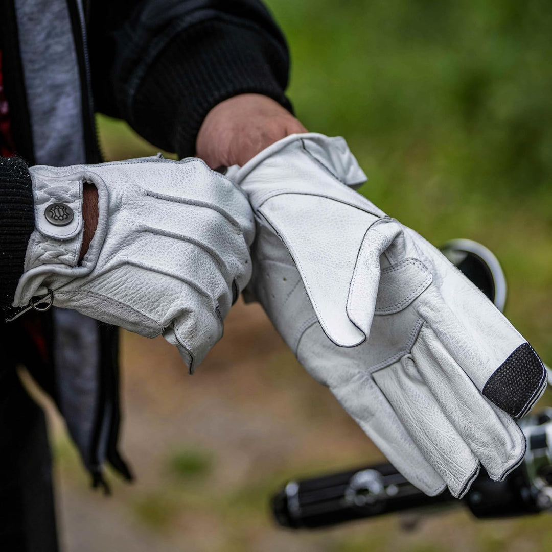 Mycl Turell Motorradhandschuhe Easy Rider - Motorrad Handschuhe Herr - Echtleder - Handschuhe Herren