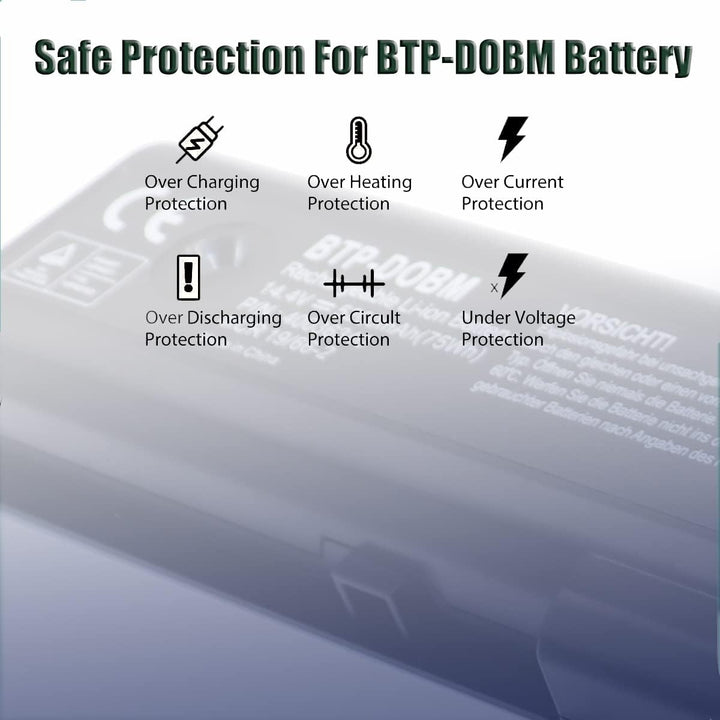 FengWings® 14,4V 5200mAh BTP-DOBM Akku BTP-DNBM BTP-D0BM Laptop Akku für Medion akku E7218 MD97872 M