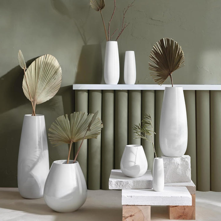 ASA Vase, Keramik, weiss, 60x23x60 cm 60x23x60 cm Weiss, 60x23x60 cm Weiss