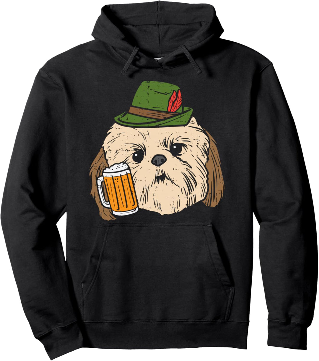 Deutsch Shih Tzu Oktoberfest Bayerischer Hundebesitzer Herren Damen Pullover Hoodie