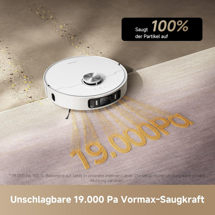dreame L40 Ultra AE Saugroboter mit Wischfunktion, 19.000 Pa Saugkraft, viele Bürsten und EIN Flexib