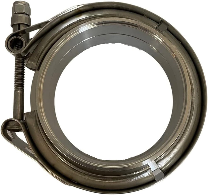 Boltza® V-Band Klemme + Flansche komplett Edelstahl extra Turboschlauch (76 mm) 3.0" Inch (76mm), 3.