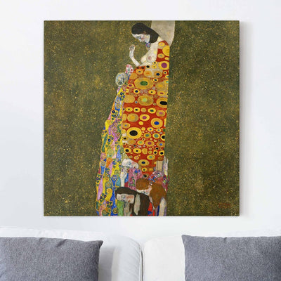 Bilderwelten Top Gustav Klimt Leinwandbilder Die Hoffnung II 40 x 40cm 40cm x 40cm Gustav Klimt - di