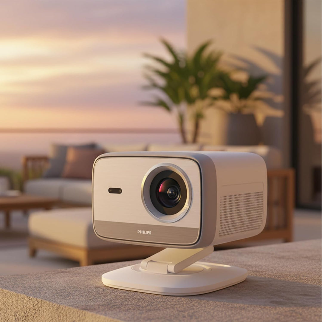 Philips Neopix 444 Projektor 4K Native Auflösung 1080p 500 Lumen ANSI Stereo Sound 10W Autofokus Aut