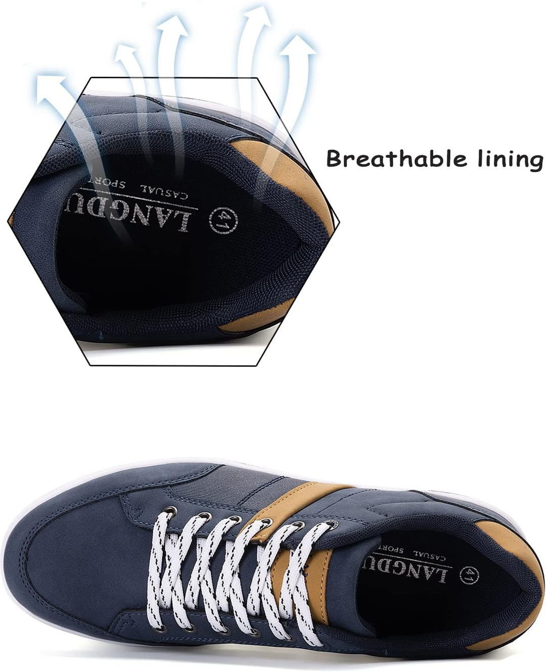 Freizeitschuhe Herren Sneaker Walkingschuhe Leichtgewicht Atmungsaktive Sportschuhe Sneakers Grösse