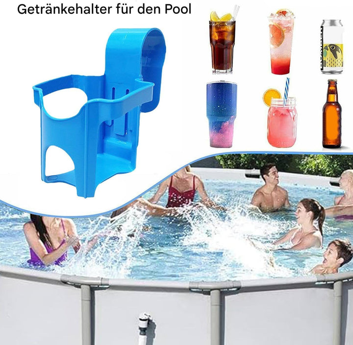 2 Stück Pool Getränkehalter | Wasserbecher Hängehalter | Whirlpools Getränkehalter aus Kunststoff |