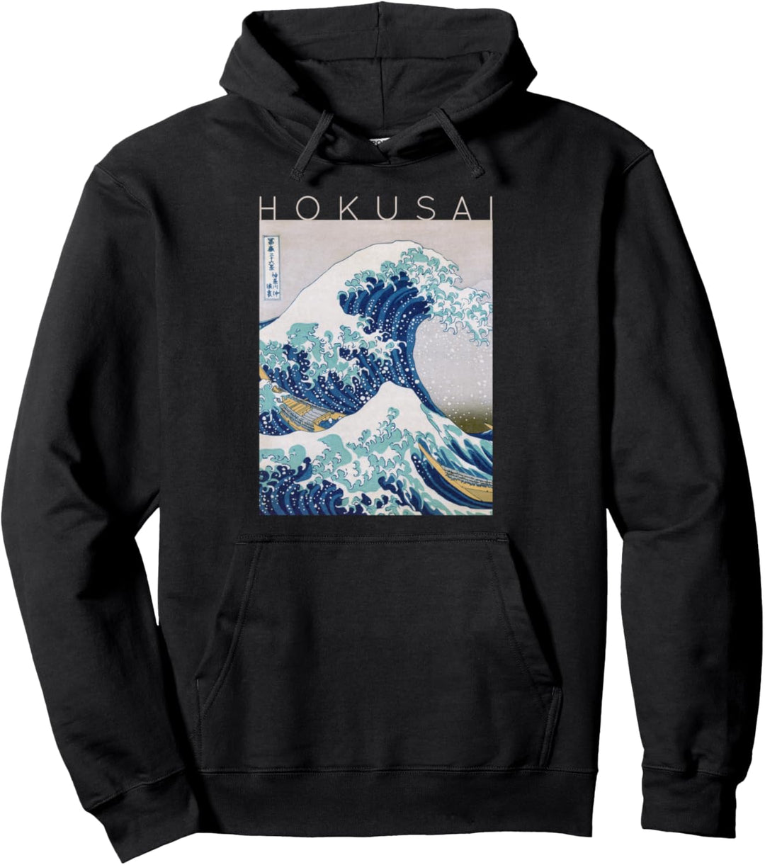 Hokusai Die grosse Welle vor Kanagawa für Künstler Pullover Hoodie