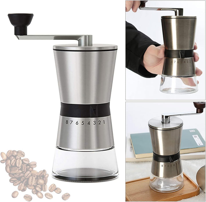 Manuelle Kaffeemühle Konischer Edelstahl 304 Handkurbel Grosser Speicher Kaffee M Hle Handkurbel Sch