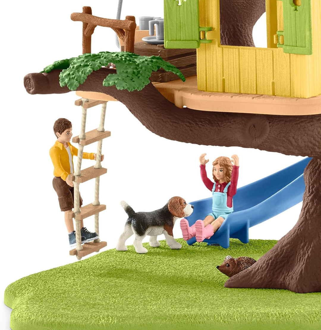 schleich 42408 Abenteuer Baumhaus, für Kinder ab 3+ Jahren, FARM WORLD - Spielset neue Verpackung