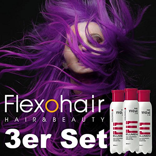 Goldwell Elumen Pure VV@all - 3er Set! Violett 200 ml (3er Pack), Violett 200 ml (3er Pack)