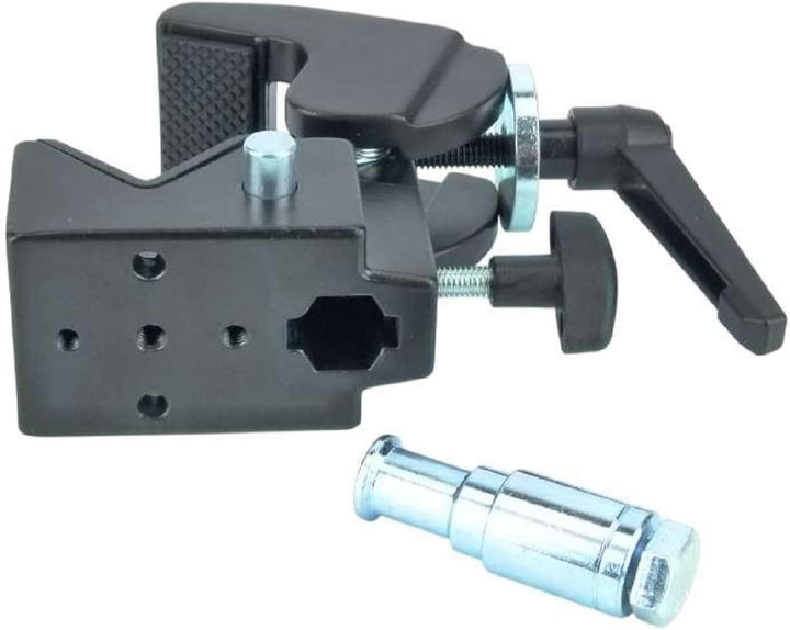2 x Eurolite TH-2SC QUICK-LOCK Scheinwerfer Haken Super Clamp schwarz incl. Zapfen für 13-55 mm Rohr
