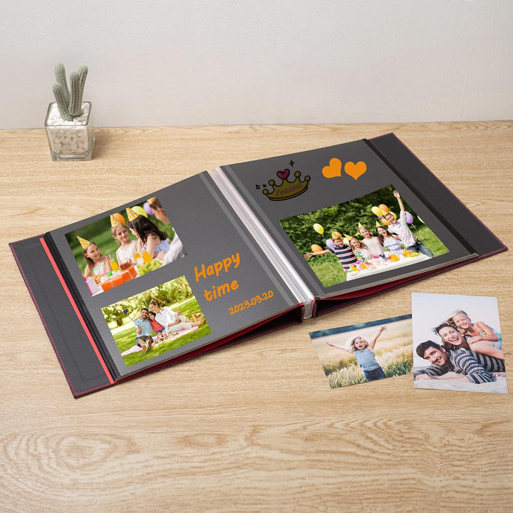 Fotoalbum, selbstklebend, 7,6 x 12,7 cm, 10,2 x 15,2 cm, 12,7 x 17,8 cm, magnetisch, 27,9 x 27,7 cm,
