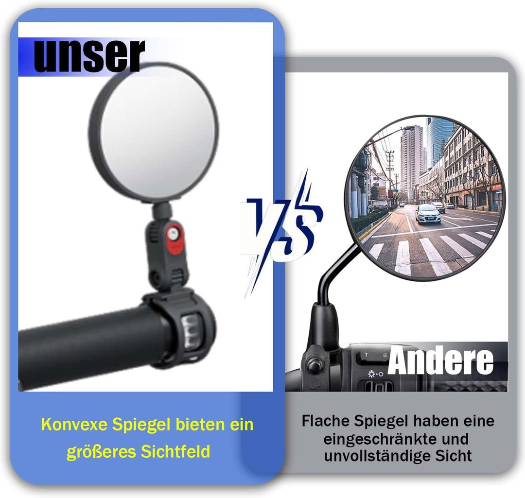 Rückspiegel Rückspiegel Elektroroller Zubehör, Kompatibel Mit G3 ZT3 Pro F3 F3 Pro E3 E3 Pro, Einste