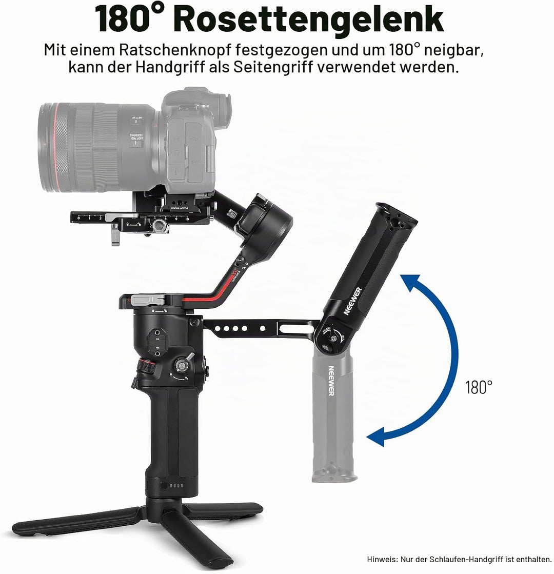 NEEWER Verstellbarer Sling Griff Kompatibel mit DJI Ronin RS3 Mini RS 3 Pro RS 2 RSC 2 Gimbal Stabil