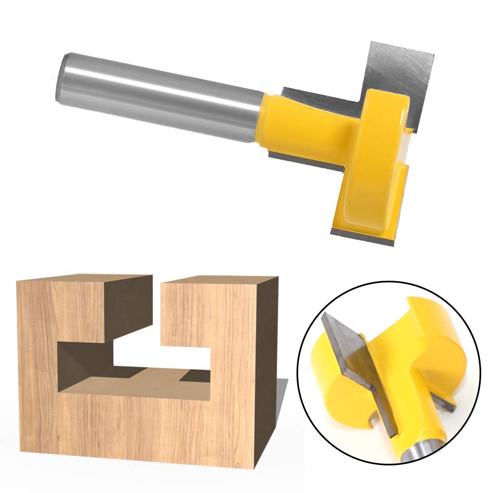 3 Stücke T-Nutfräser T-slot & T-Track Slotting Fräser Router Bit Set mit 8mm Schaft