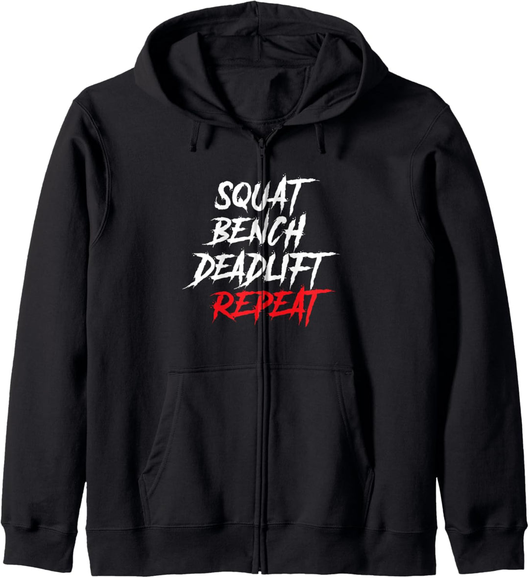 Squat Bench Deadlift Repeat Powerlifting Kapuzenjacke