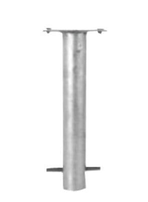 UvV Bodenanker als Zubehör für UvV Absperrpfosten 900 x 70x70 mm Vierkantrohr umlegbar/klappbar