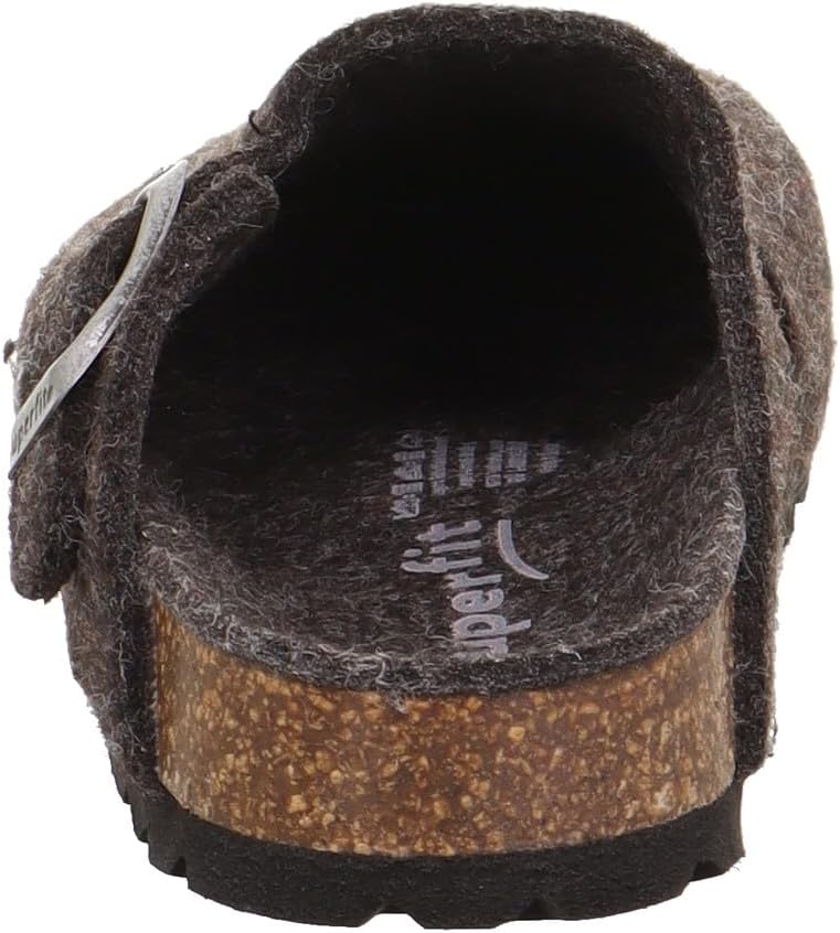 Superfit Jungen Fussbettpantoffel Hausschuh 24 EU Grau 2010, 24 EU Grau 2010