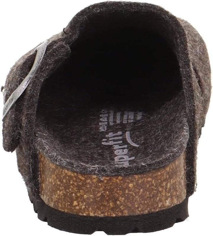 Superfit Jungen Fussbettpantoffel Hausschuh 24 EU Grau 2010, 24 EU Grau 2010