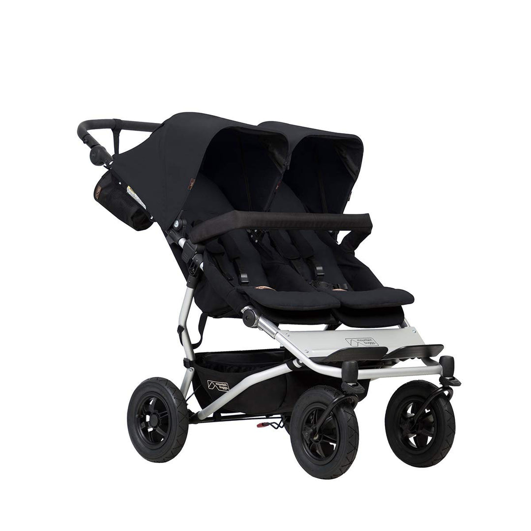 Mountain Buggy Doppelkinderwagen Side-by-Side mit 4 Rollen schwarz, schwarz