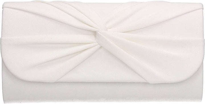 SwankySwans Damen Louise Clutch Weiss, Weiss