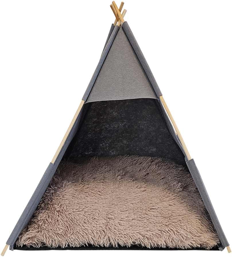Nobby Filzzelt TENDA grau L x B x H: 70 x 70 x 70 cm