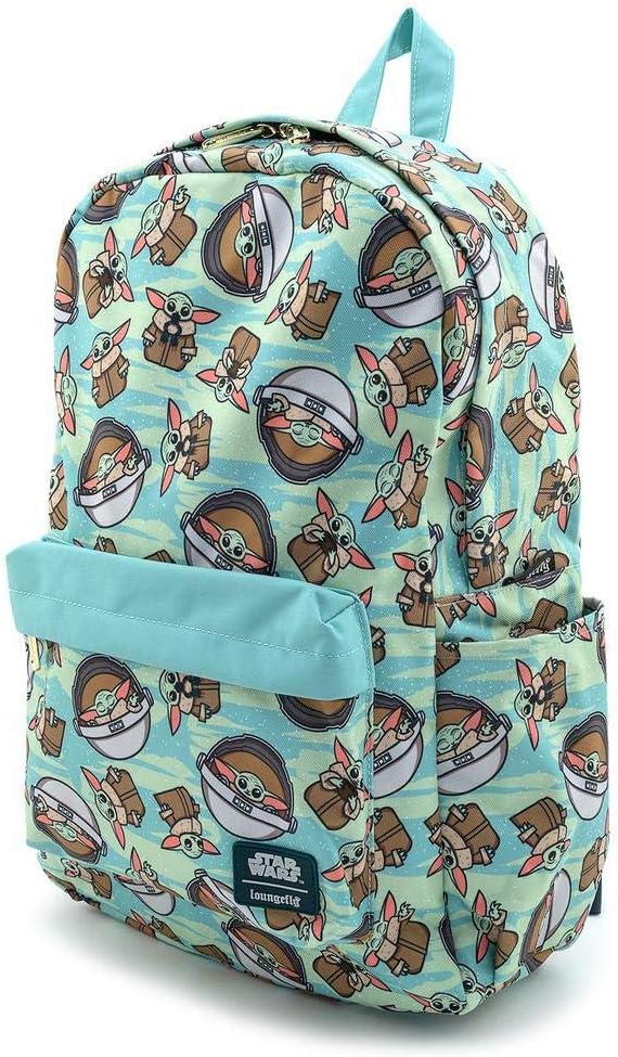 Loungefly Star Wars Baby Yoda Toss Pattern The Mandalorian Backpack