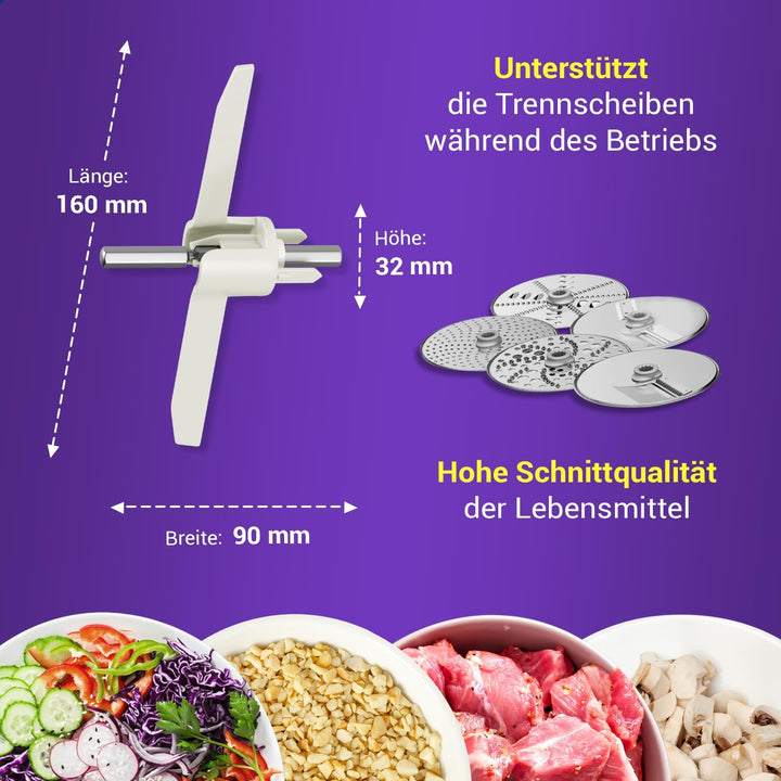 Set 2x MUM5 Durchlaufschnitzler Mitnehmer Ersatz für Bosch 00630760 - Bosch MUM5 Zubehörteile für Kü