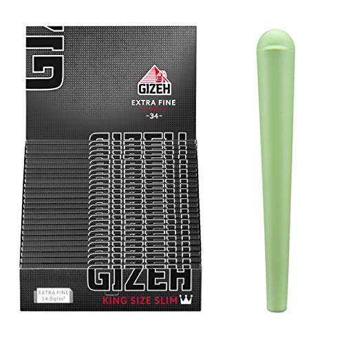 Gizeh 25 Heftchen Black King Size Slim mit Magnetverschluss + Joint-Hülle