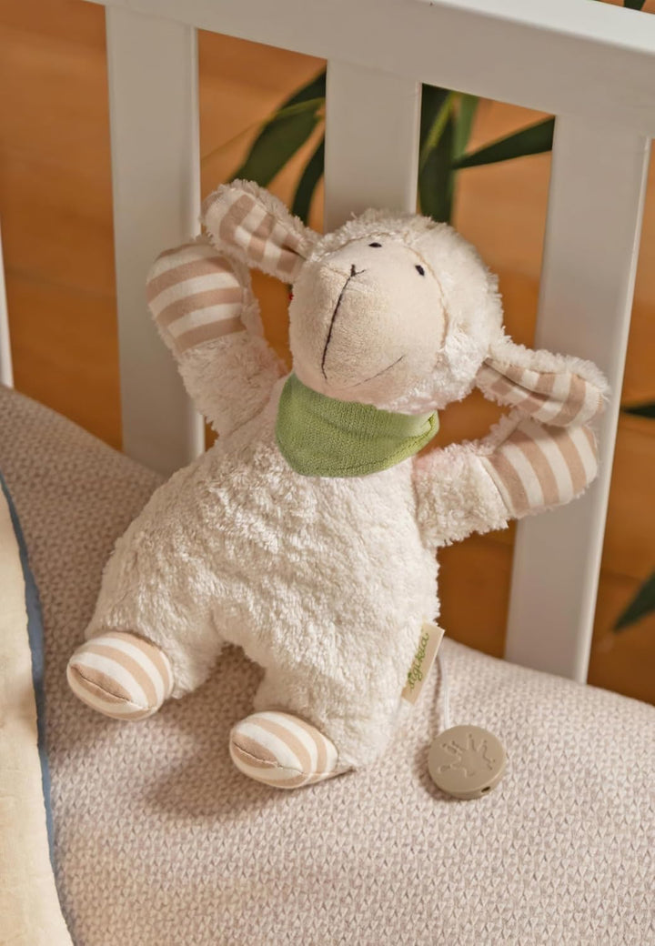 SIGIKID 38887 Spieluhr Schaf Green Mädchen und Jungen Babyspielzeug empfohlen ab Geburt weiss Weiss/