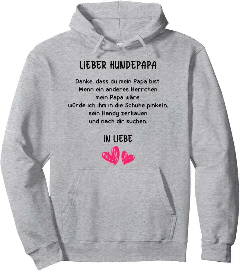 Hunde Papa Geschenk Grafik mit Spruch für Hundepapa Pullover Hoodie