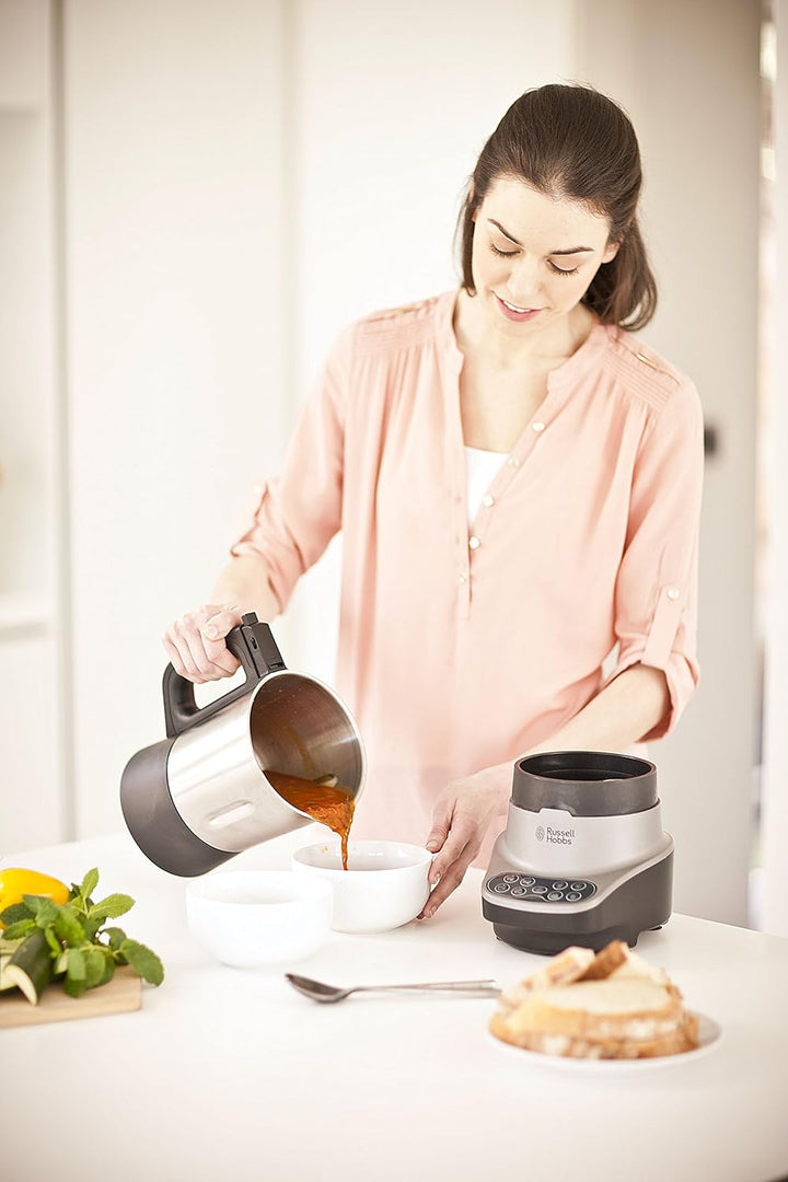 Russell Hobbs Multikocher [2in1: Suppenkocher und Mixer] Soup Maker (vollautomatischer Standmixer mi