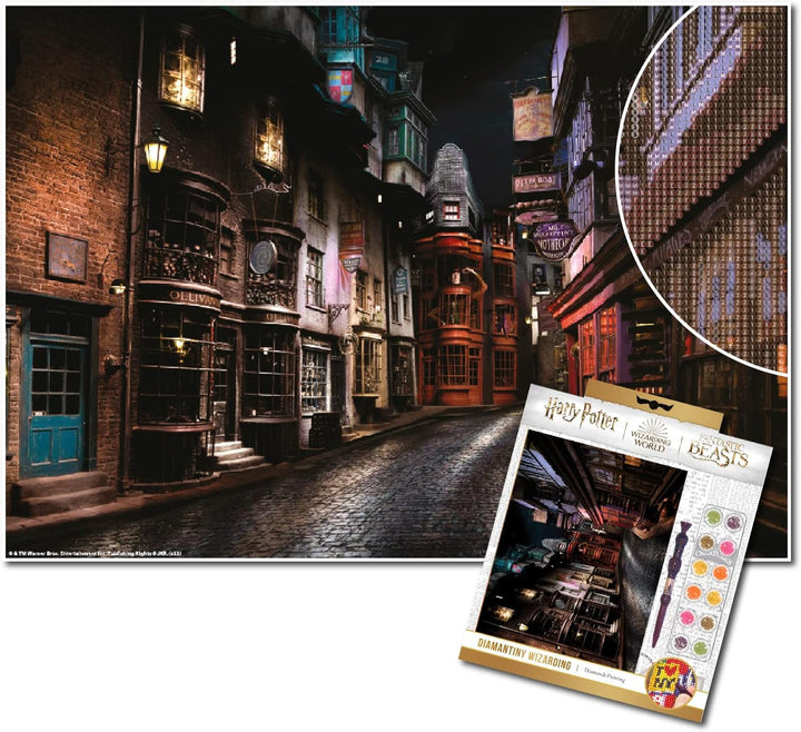 DIAMANTINY Harry Potter-Landscape Diagon Alley - Kreieren Sie das Mosaik, Crystal Art, Diamond Paint