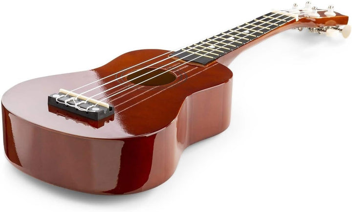 MAX UKEY Ukulele Komplett Set inkl. Plektren, digitalem Stimmgerät und Tasche, 21" mini Gitarre, Uku
