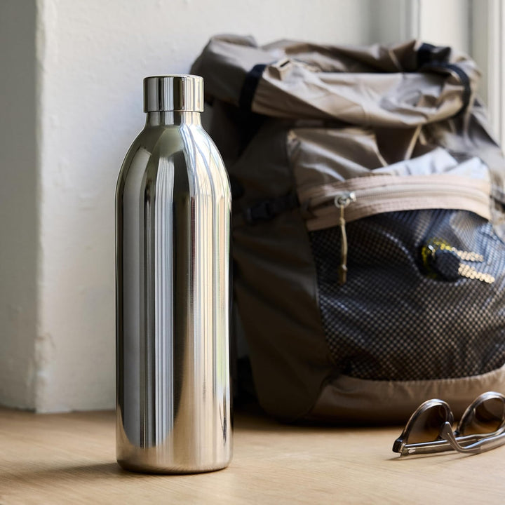 Aarke To-Go Bottle Edelstahl Trinkflasche für stille & sprudelnde Getränke, kompatibel mit Aarke Car