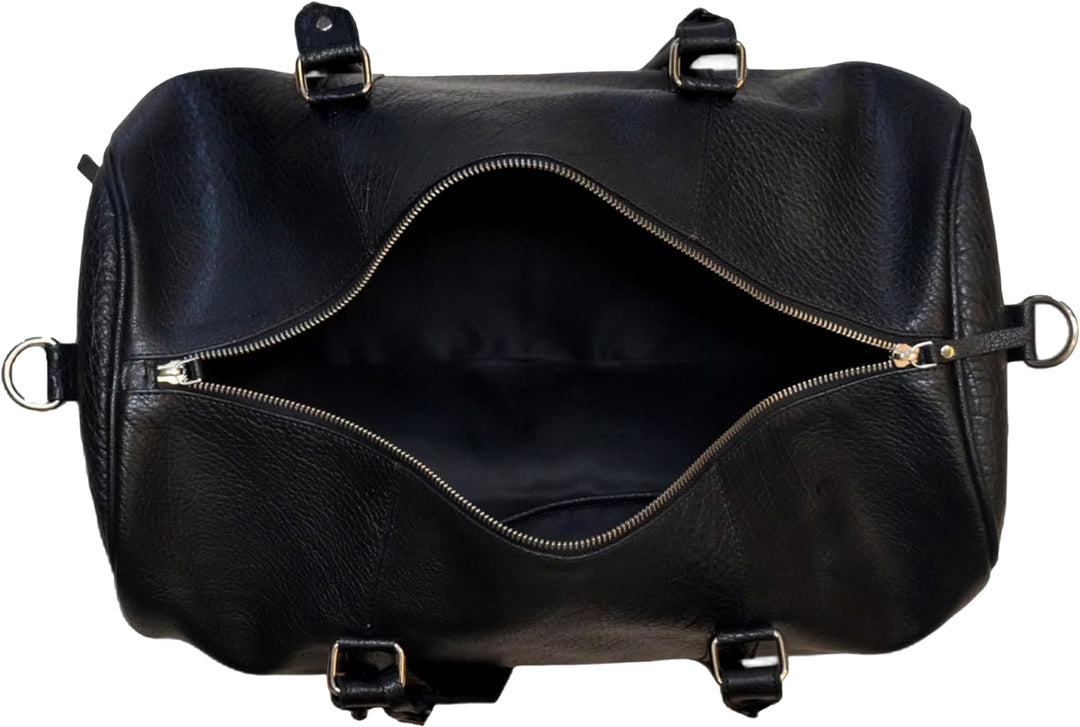 Jaald 45 cm Echt Kuh Leder Ledertasche Weekender Gepäck Reisetasche Reisegepäck Sporttasche Duffel T