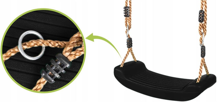 KRUMAD Kinderschaukel Outdoor &amp; Indoor, Ergonomische Schaukel Kinder, Höhenverstellbaren Seilen 115–