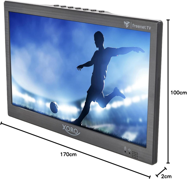 Xoro PTL 1050 V2 - 10.1" Tragbarer DVB-T/T2 Fernseher, Irdeto-Entschlüsselungssystem (inkl. 6 Monate
