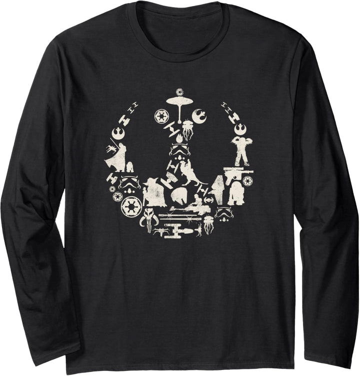 Star Wars Rebel Alliance Icons Langarmshirt