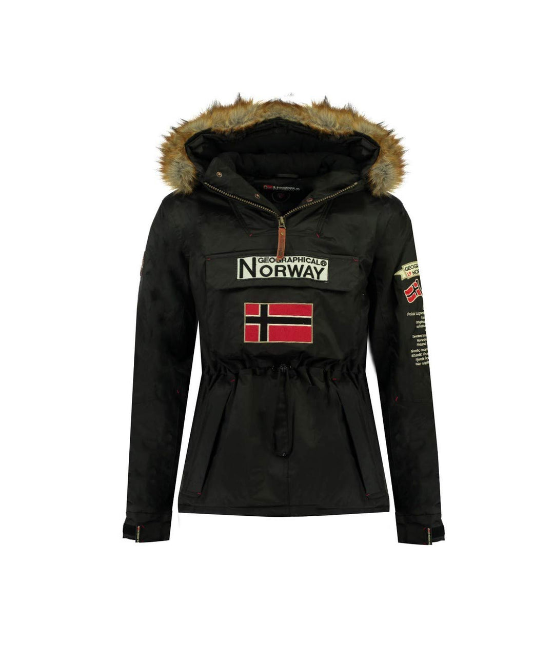 Geographical Norway Parka zum Anziehen, Barman L Schwarz, L Schwarz