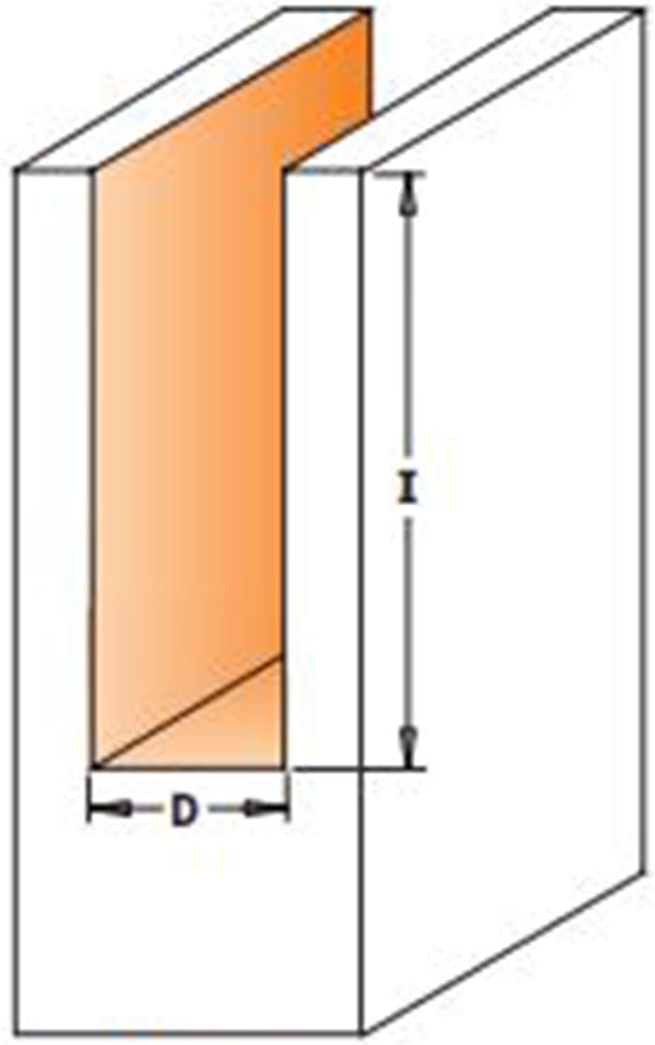 CMT Orange Tools 912.621.11 – Fräser Gerade HM S 12 D 12 x