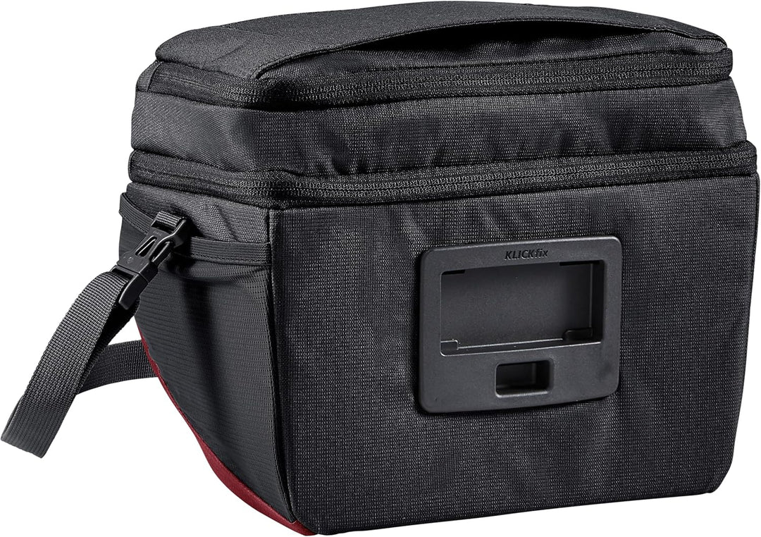 Vaude OnTour Box L (KLICKfix ready) Lenkertaschen, Einheitsgrösse, Black/Carmine