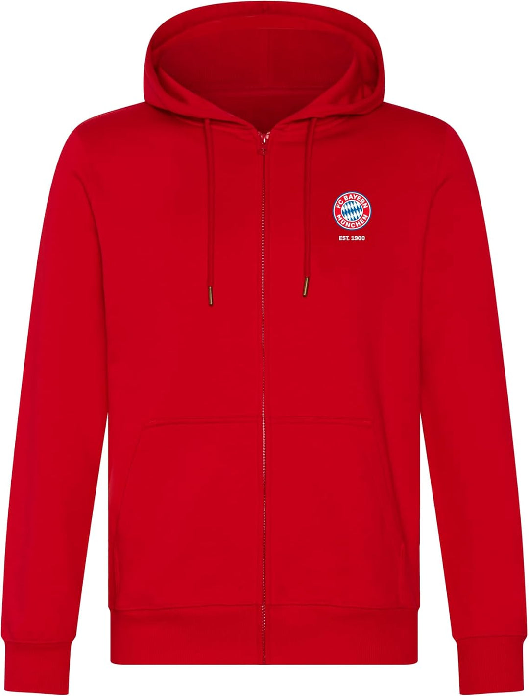 FC Bayern München | Zip-Hoodie Essential| Herren | Rot oder Navy Rot S, Rot S